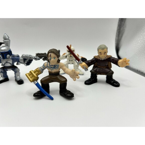 Star Wars Galactic Heroes Figures Snowtrooper, Anakin, Jango Fett Lot of 8 - Picture 8 of 11